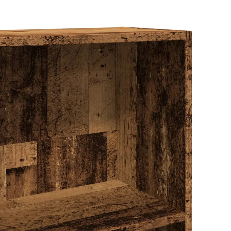 Bibliothèque vieux bois 60x24x176 cm bois d'ingénierie - 7