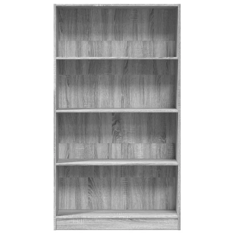 Bibliothèque sonoma gris 80x24x143 cm bois d'ingénierie - 4
