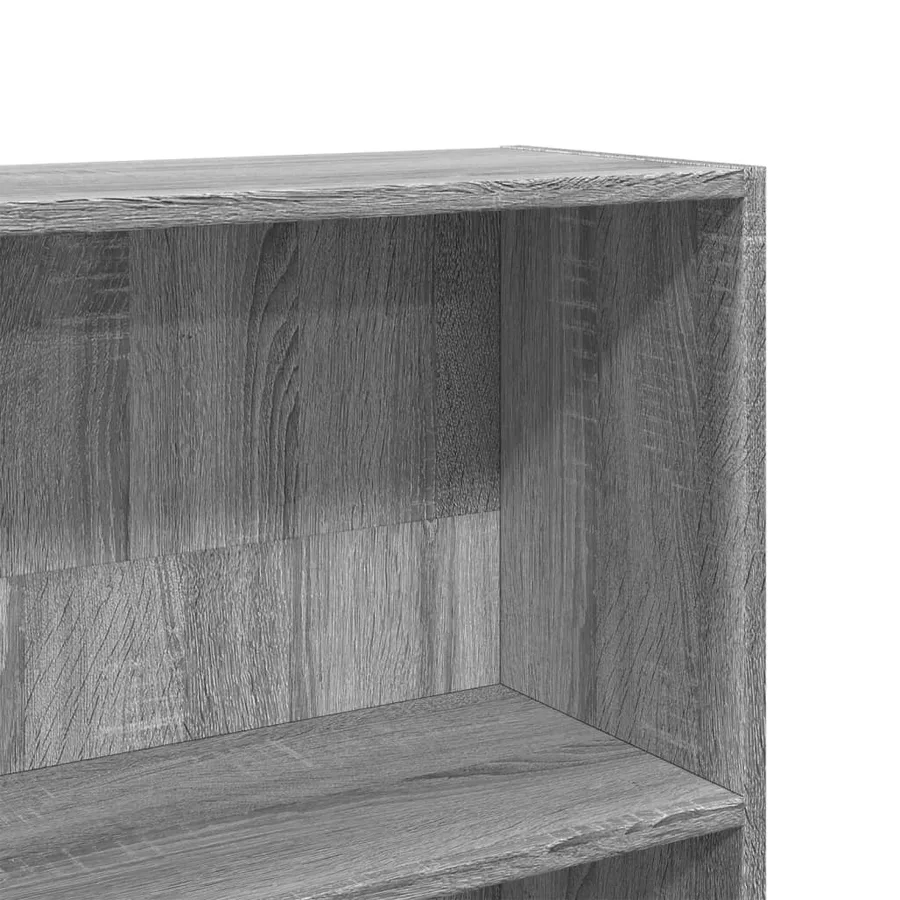 Bibliothèque sonoma gris 80x24x143 cm bois d'ingénierie - 7