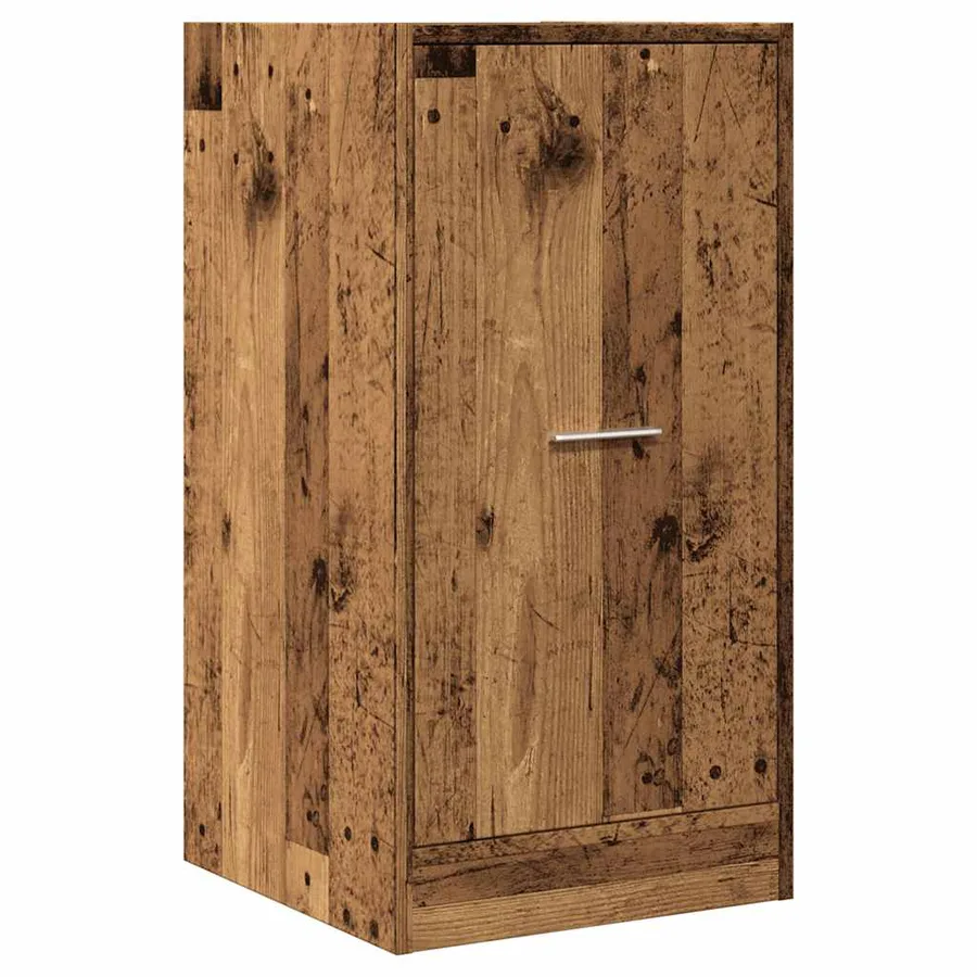 Armoire d'apothicaire vieux bois 40x41x77,5cm bois d'ingénierie - 4