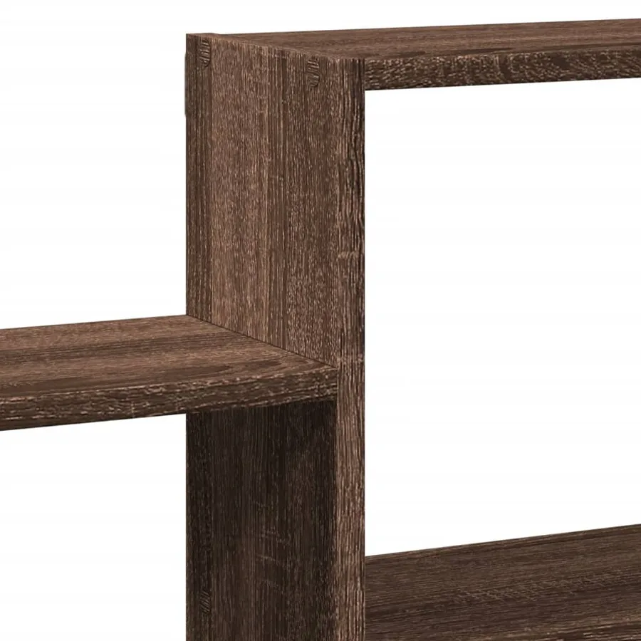 Étagère murale chêne marron 96x18x60 cm bois d'ingénierie - 7