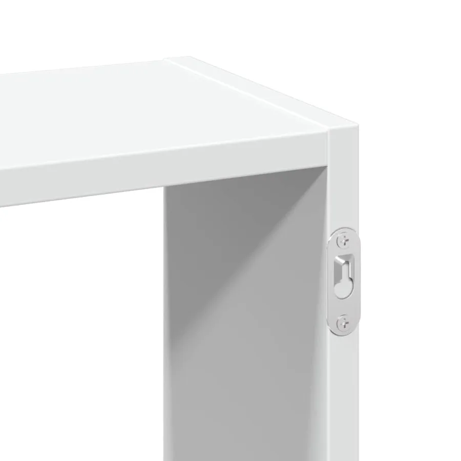 Étagère murale blanc 159x18x66 cm bois d'ingénierie - 7