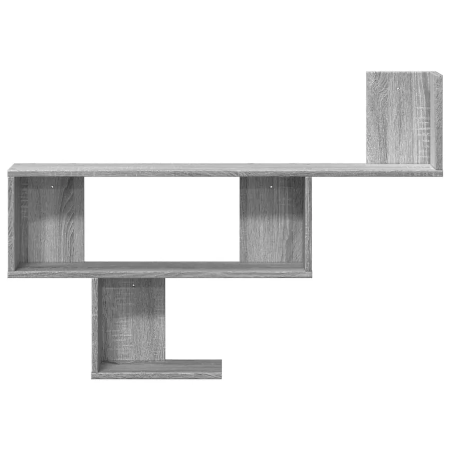 Étagère murale sonoma gris 100x15x70 cm bois ingénierie - 4