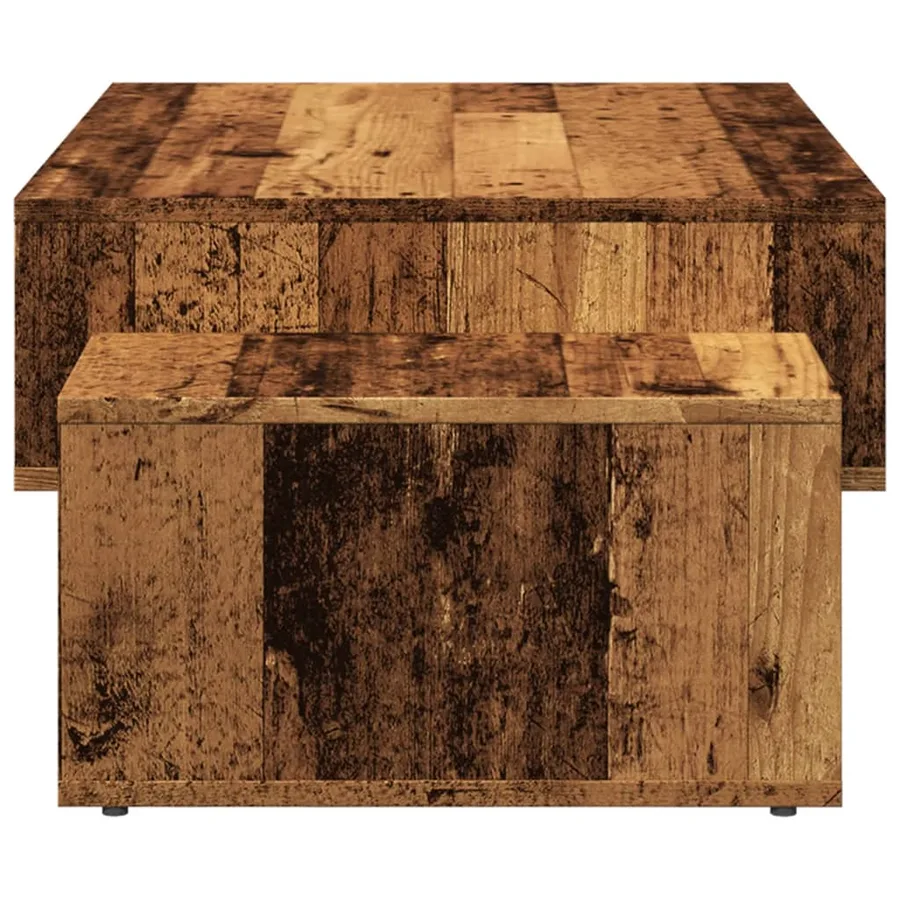 Table basse vieux bois 105x55x32 cm bois d'ingénierie - 5