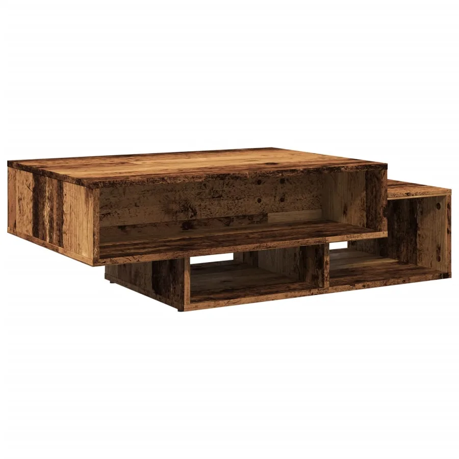 Table basse vieux bois 105x55x32 cm bois d'ingénierie - 6