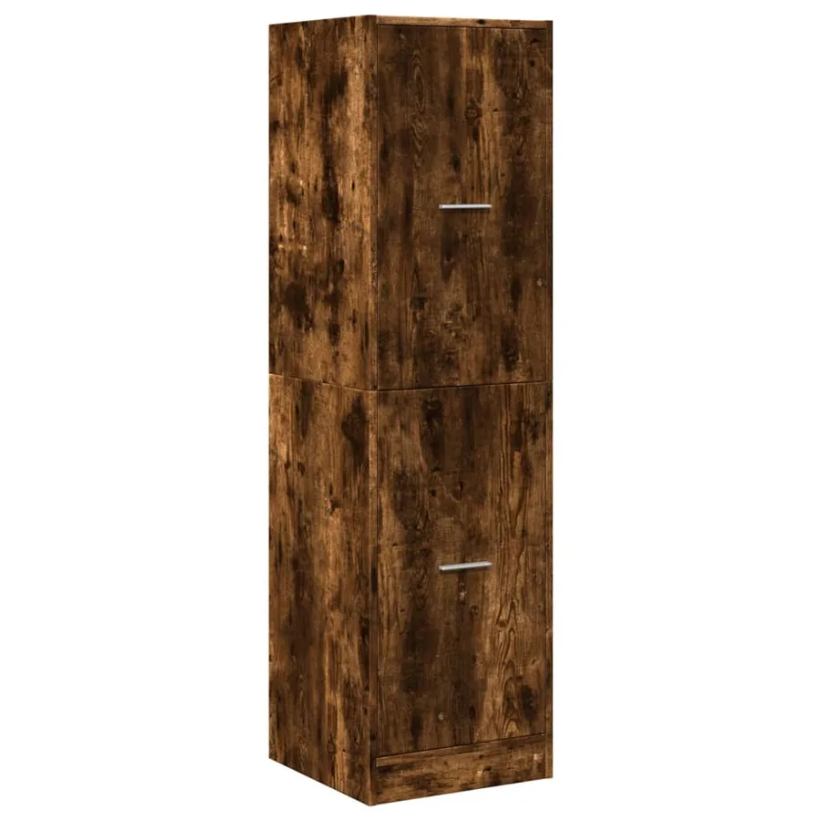 Armoire d'apothicaire chêne fumé 40x41x144,5 cm bois ingénierie - 4