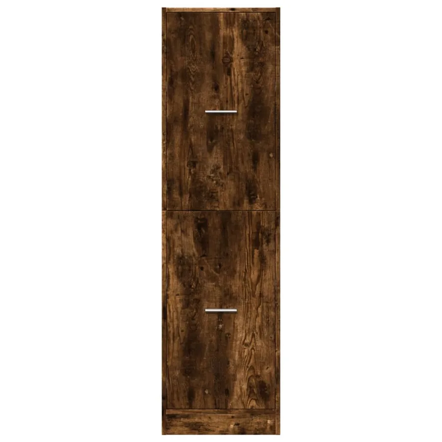 Armoire d'apothicaire chêne fumé 40x41x144,5 cm bois ingénierie - 5