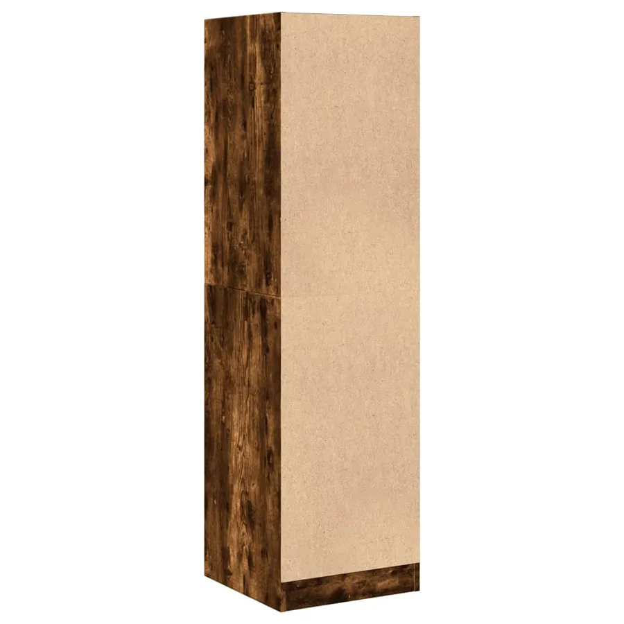 Armoire d'apothicaire chêne fumé 40x41x144,5 cm bois ingénierie - 6