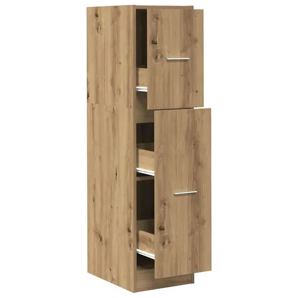 Armoire d'apothicaire chêne artisanal bois d'ingénierie
