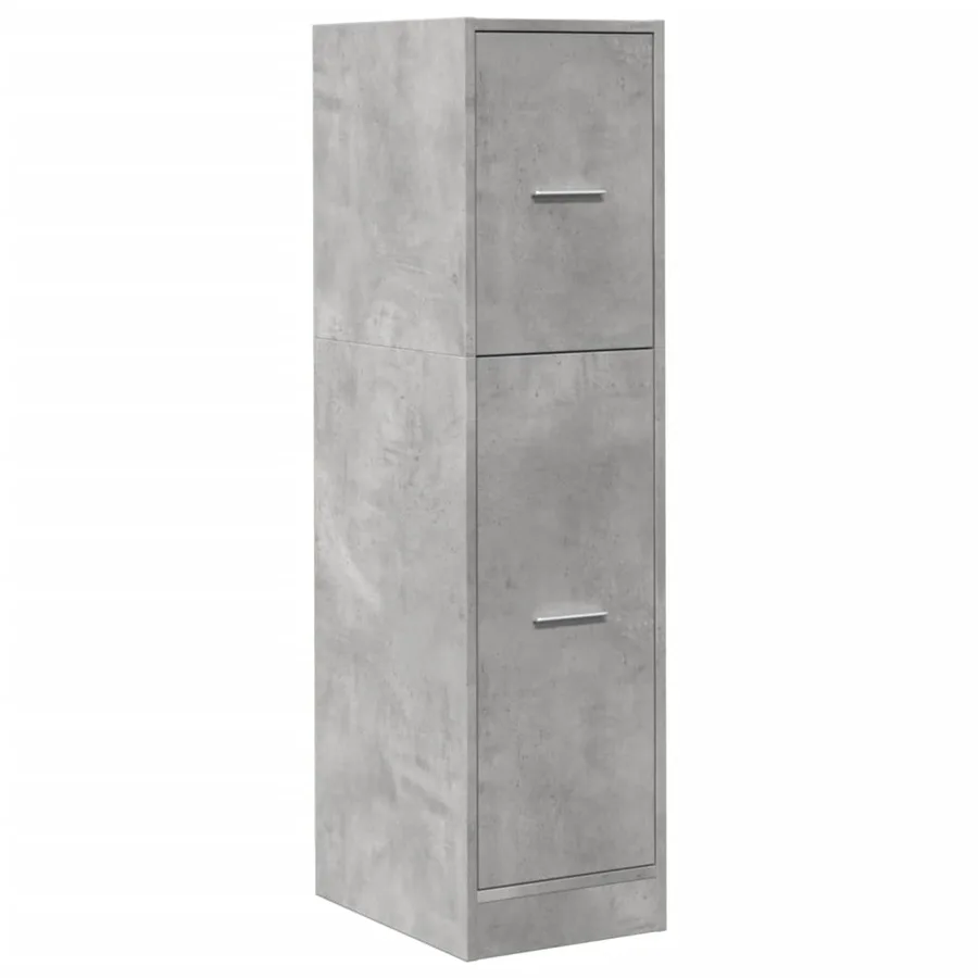 Armoire d'apothicaire gris béton 30x41x118 cm bois d'ingénierie - 4