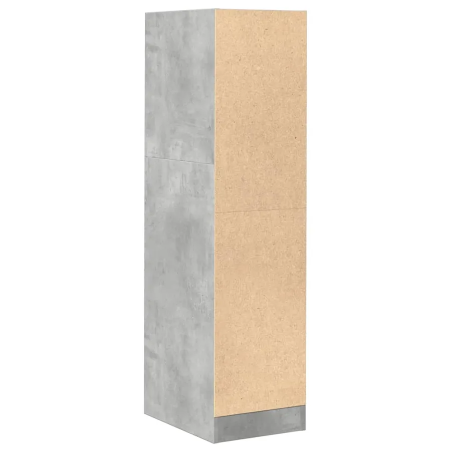 Armoire d'apothicaire gris béton 30x41x118 cm bois d'ingénierie - 6