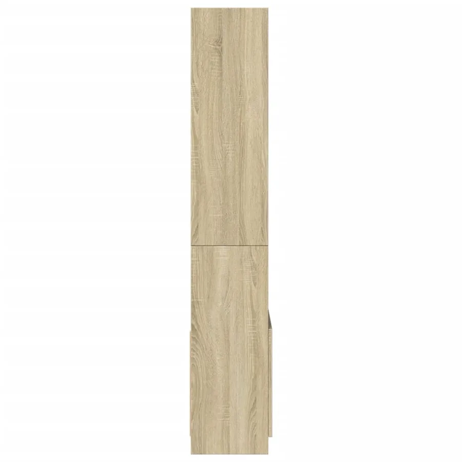 Buffet haut 63x33x180 cm chêne sonoma bois d'ingénierie - 6