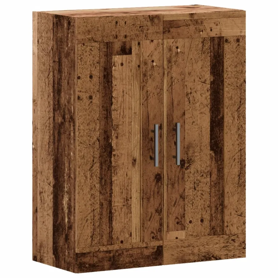 Armoire murale vieux bois 69,5x34x90 cm bois d'ingénierie - 2