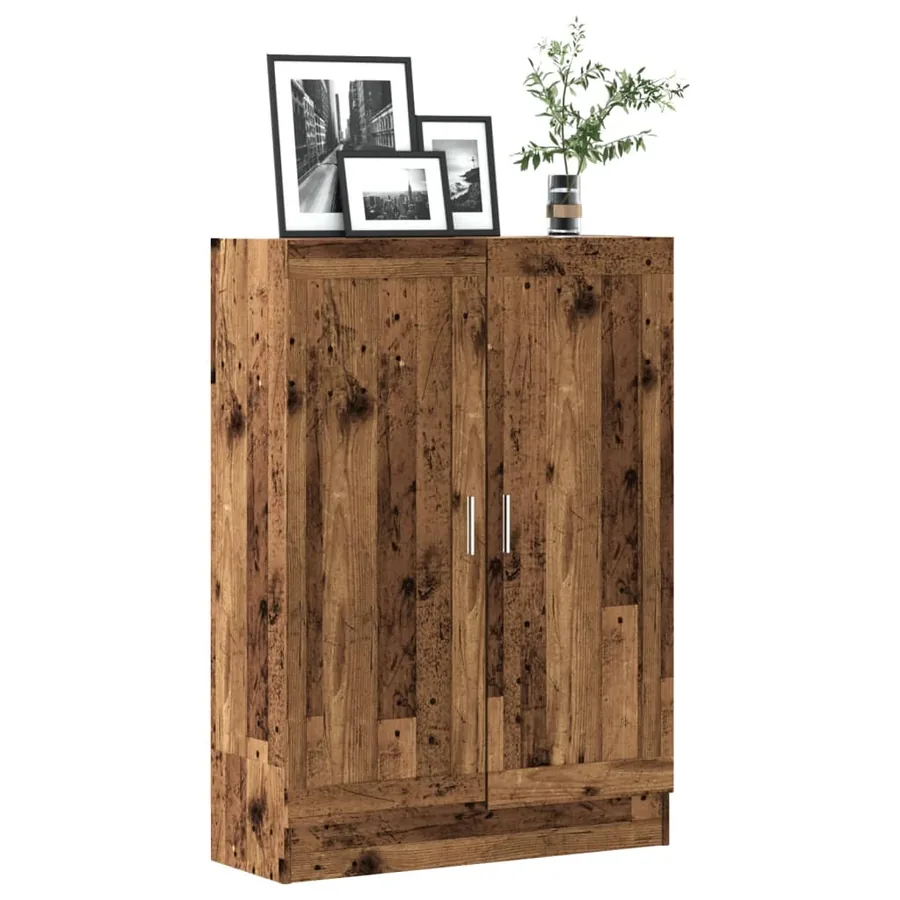 Bibliothèque vieux bois 82,5x30,5x115 cm bois d'ingénierie
