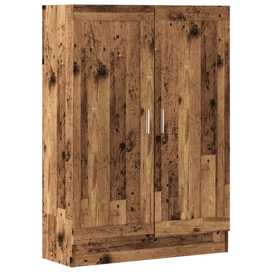 Bibliothèque vieux bois 82,5x30,5x115 cm bois d'ingénierie - 2