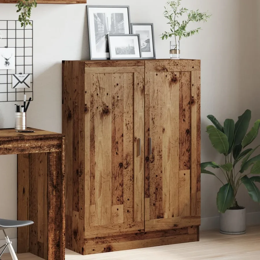Bibliothèque vieux bois 82,5x30,5x115 cm bois d'ingénierie - 3