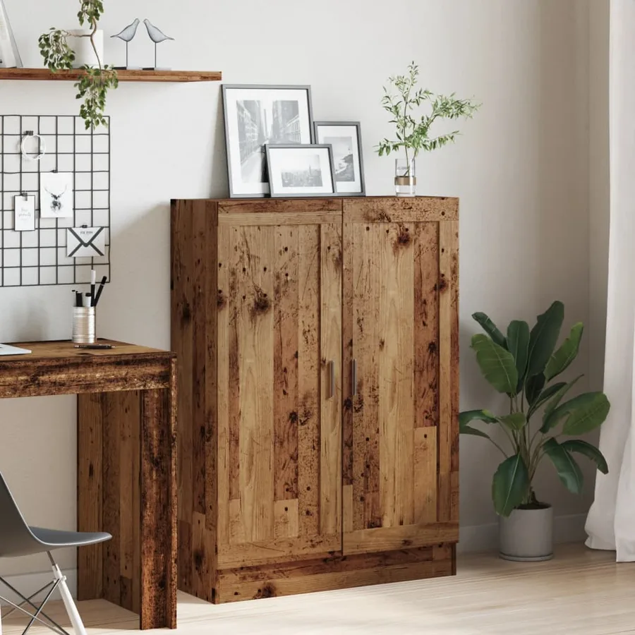 Bibliothèque vieux bois 82,5x30,5x115 cm bois d'ingénierie - 4