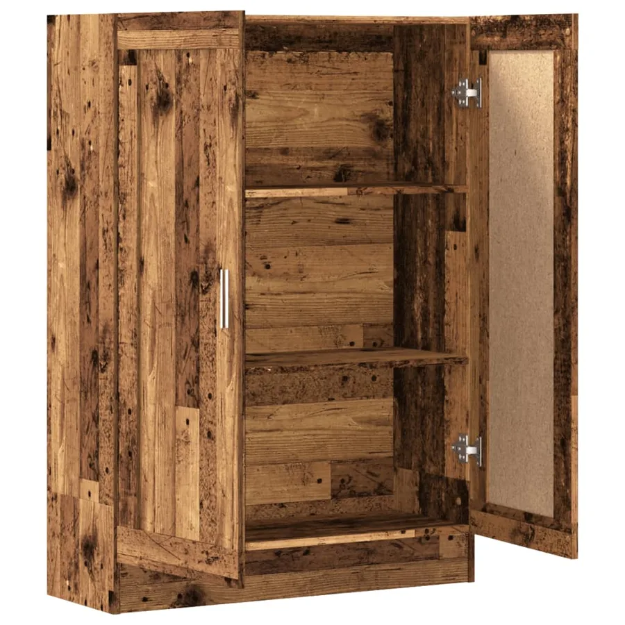Bibliothèque vieux bois 82,5x30,5x115 cm bois d'ingénierie - 6