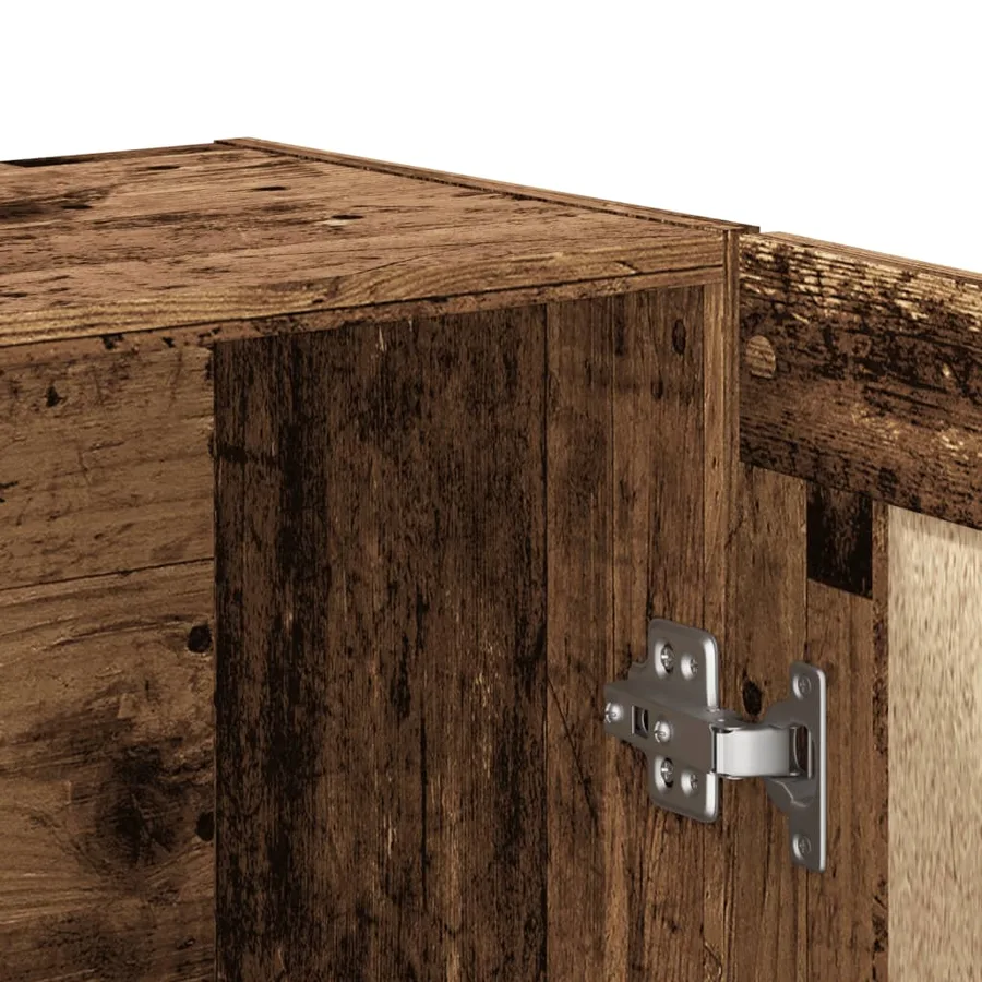 Bibliothèque vieux bois 82,5x30,5x115 cm bois d'ingénierie - 9