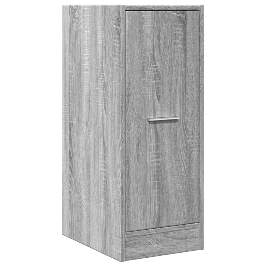 Armoire apothicaire sonoma gris 30x41x77,5 cm bois d'ingénierie - 4