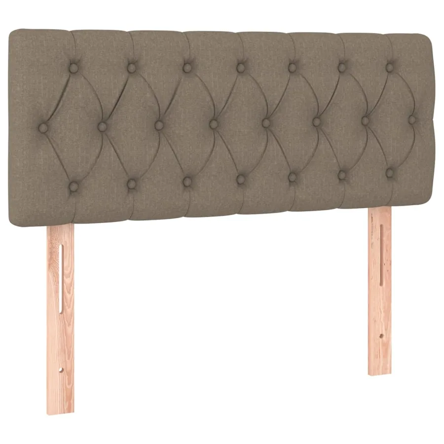 Sommier à lattes de lit avec matelas Taupe 100x200 cm Tissu - 6