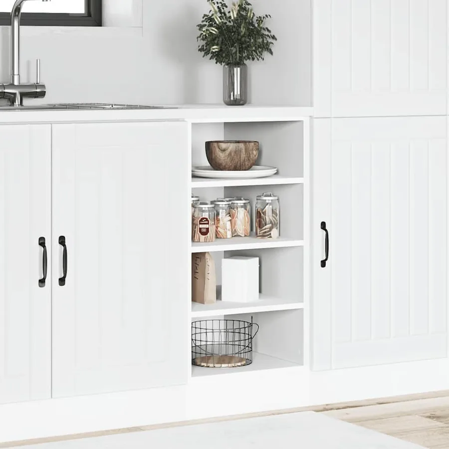 Meuble bas "Riga" Blanc 40 x 44,5 x 81,5 cm Bois d'ingénierie - 3