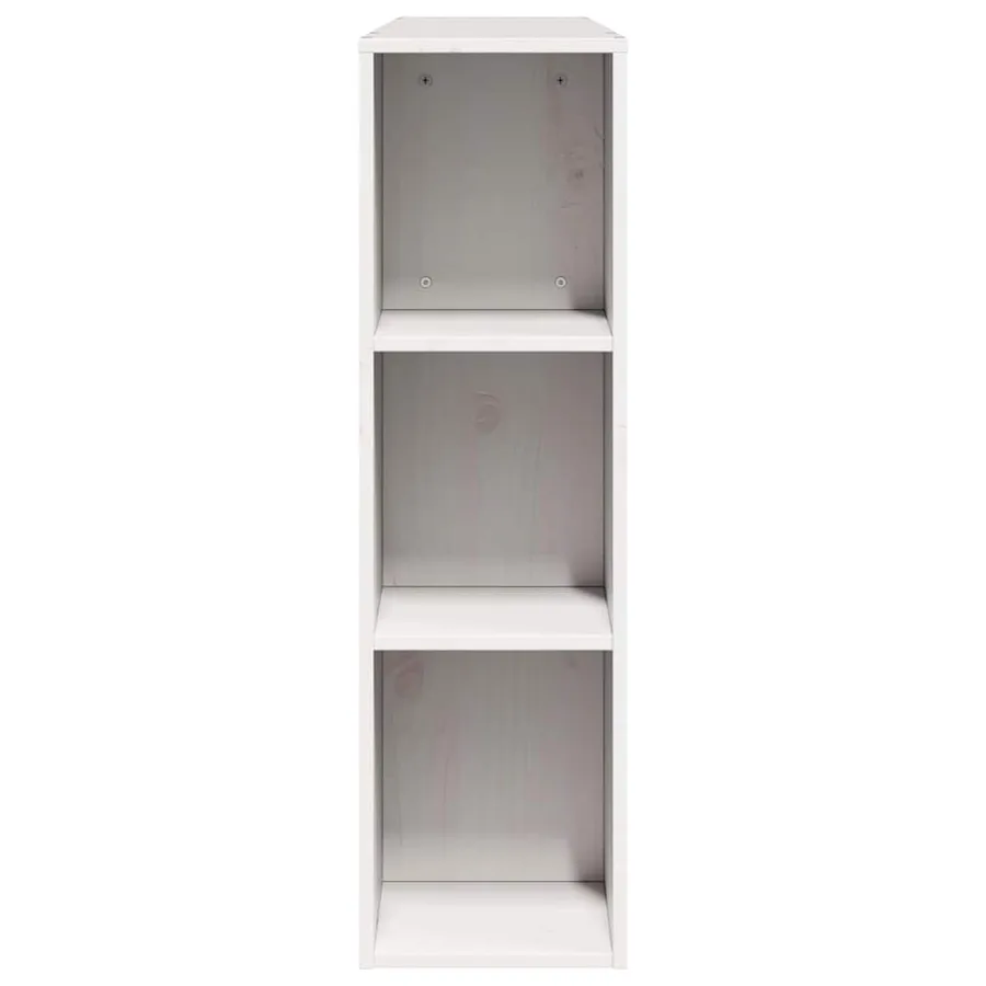Tête de lit avec rangement blanc 140 cm bois massif de pin - 5