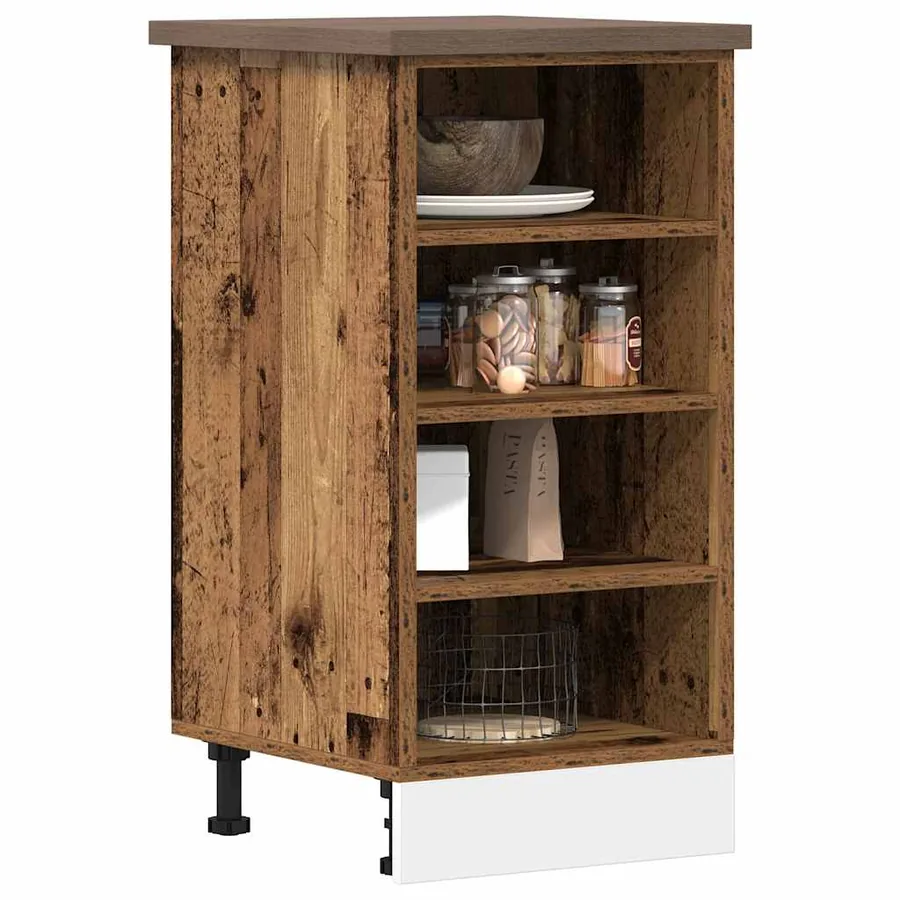 Meuble bas "Riga" Bois ancien 40 x 44,5 x 81,5 cm Bois d'ingénierie