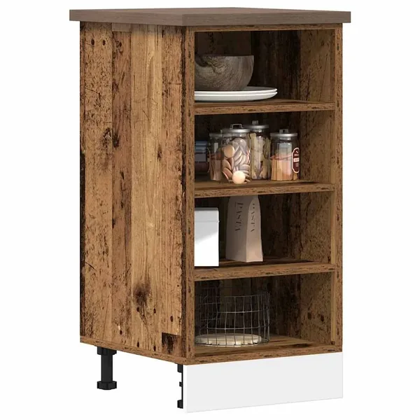 Meuble bas "Riga" Bois ancien 40 x 44,5 x 81,5 cm Bois d'ingénierie