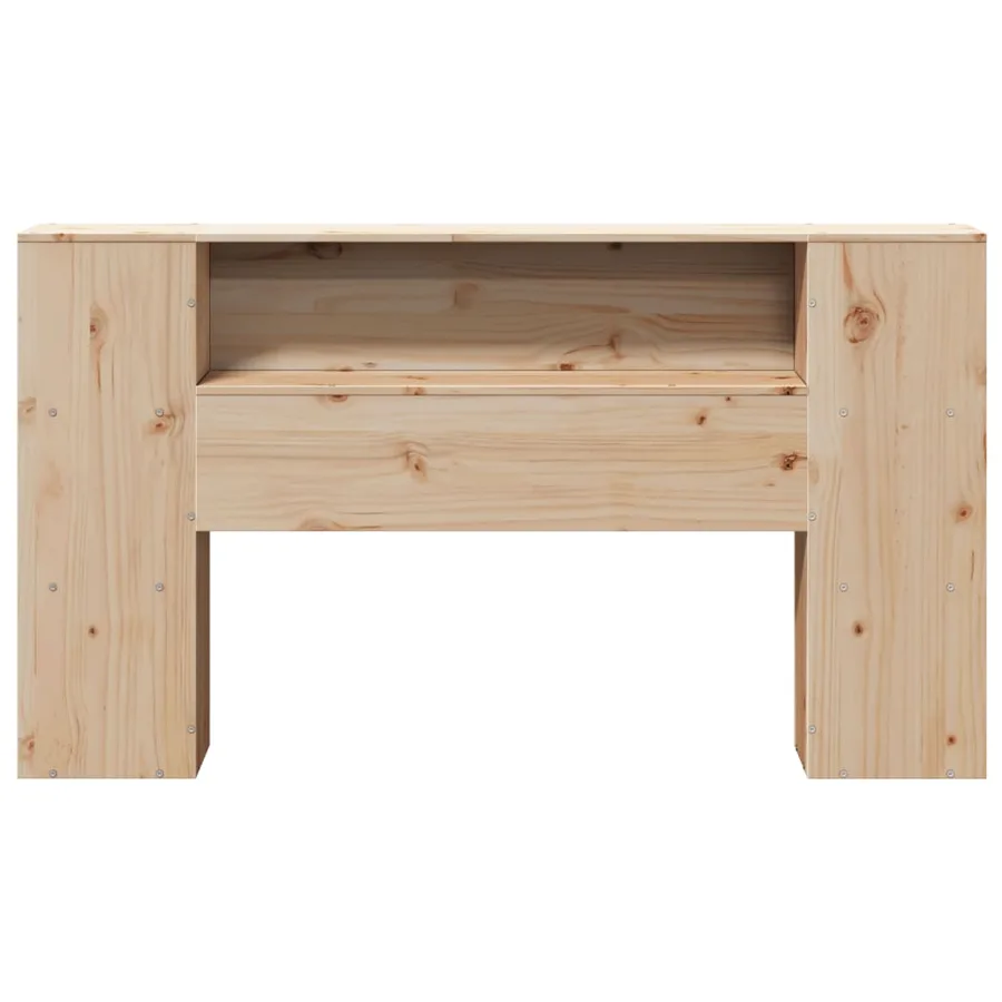 Tête de lit avec rangement 135 cm bois massif de pin - 4