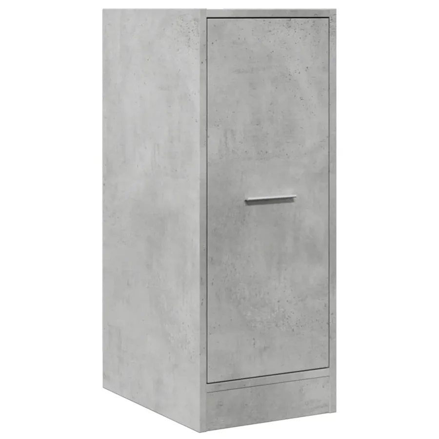 Armoire d'apothicaire gris béton 30x41x77,5cm bois d'ingénierie - 4