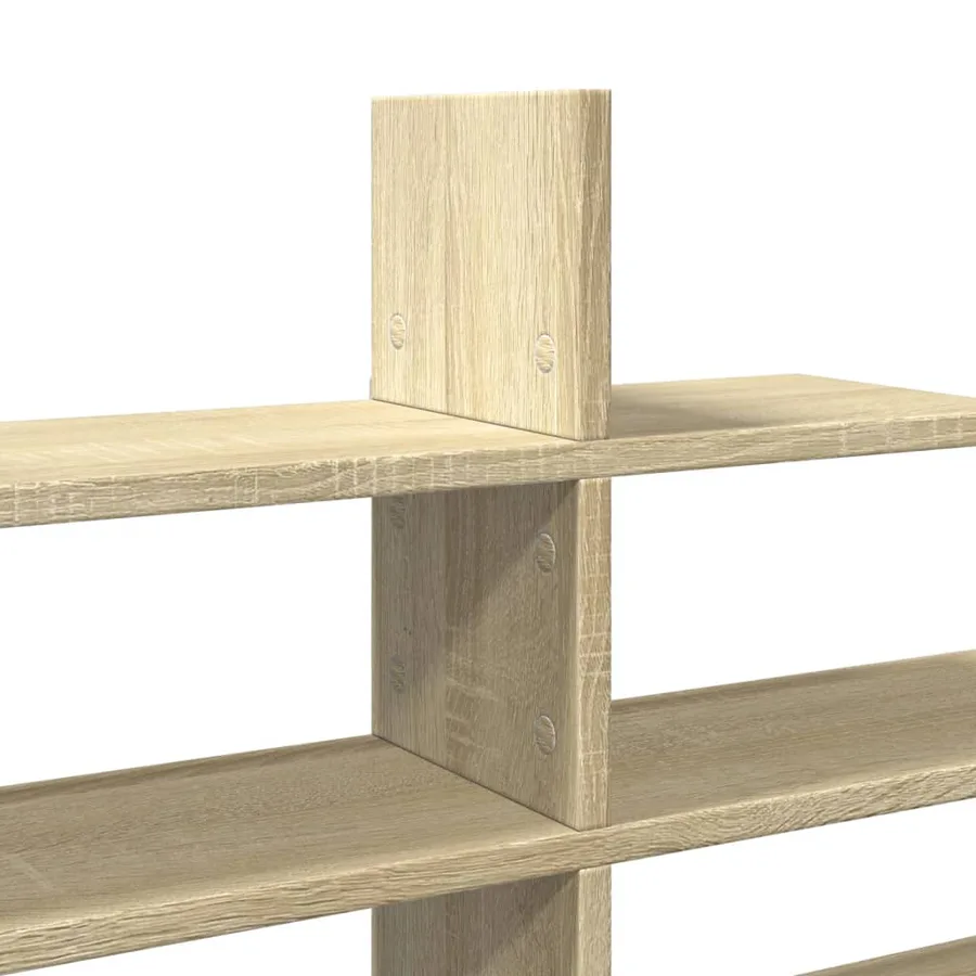 Étagère murale chêne sonoma 124,5x18x60,5 cm bois d'ingénierie - 7