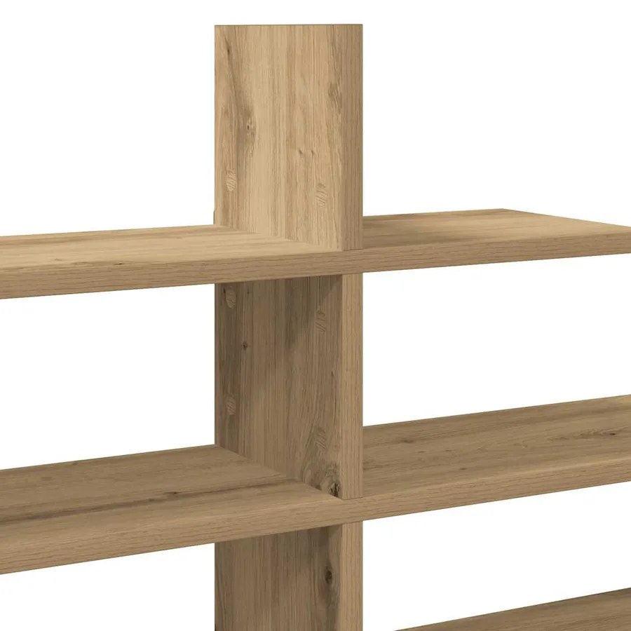 Étagère murale chêne artisanal 124,5x18x60,5 cm bois ingénierie - 7