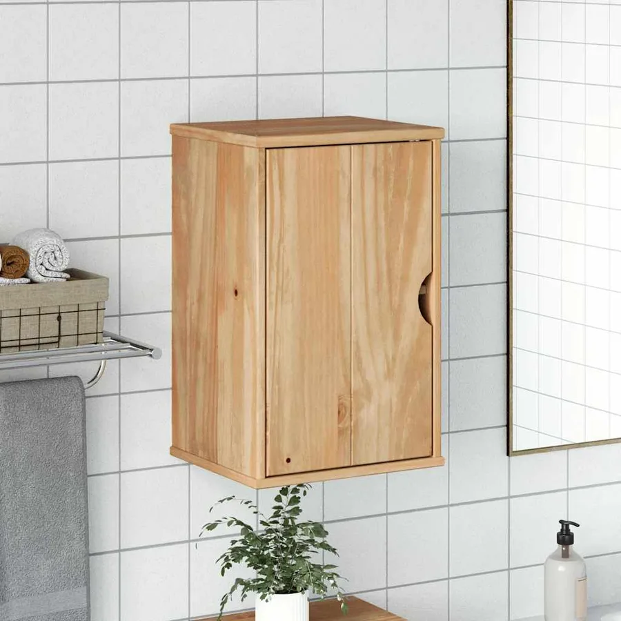 Armoire murale de salle de bain OTTA 35x30x55 cm bois massif - 3