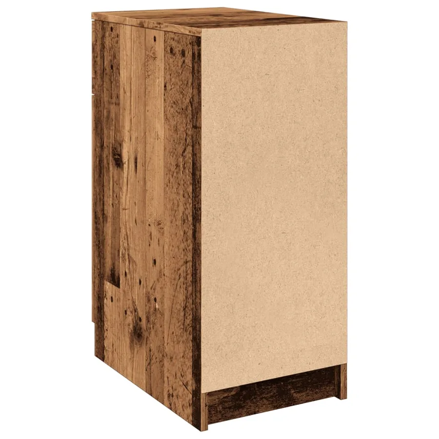 Armoire de bureau vieux bois 33x50x75 cm bois d'ingénierie - 7