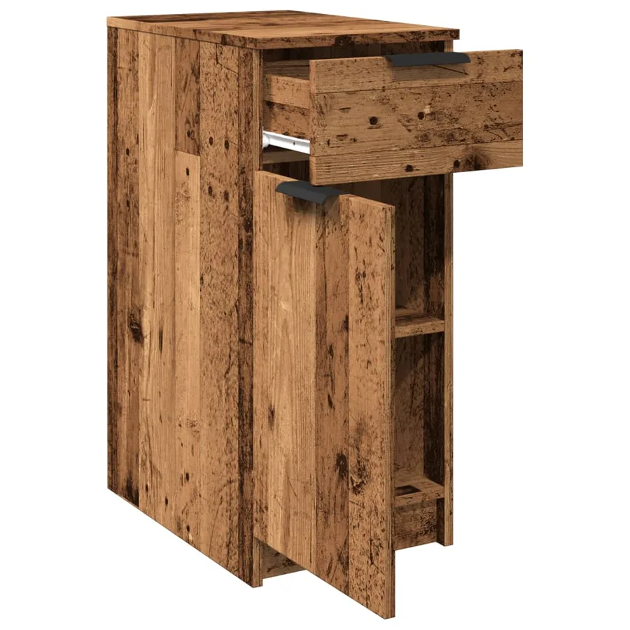 Armoire de bureau vieux bois 33x50x75 cm bois d'ingénierie - 8