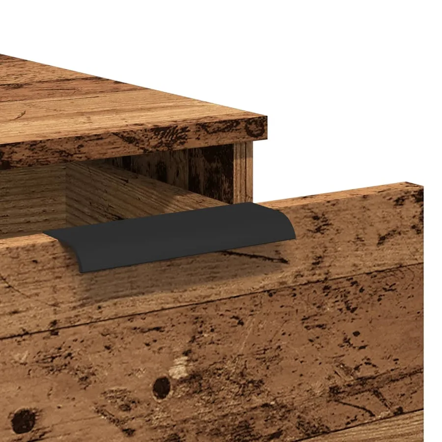 Armoire de bureau vieux bois 33x50x75 cm bois d'ingénierie - 9