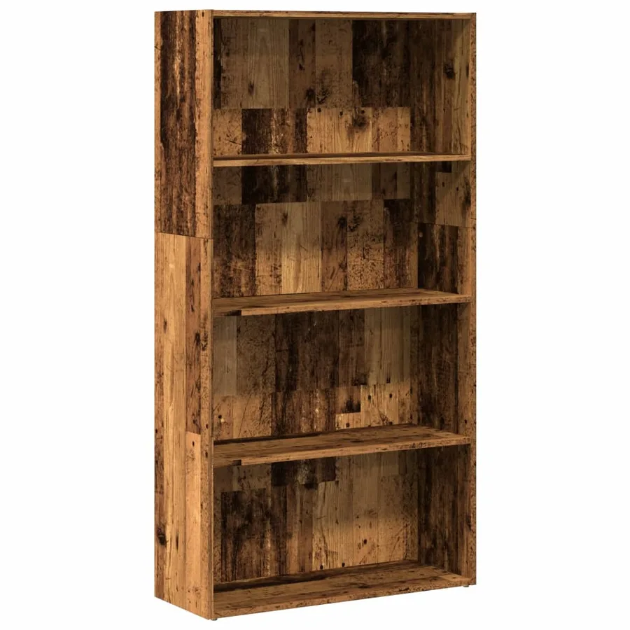 Bibliothèque vieux bois 80x30x152 cm bois d'ingénierie - 2