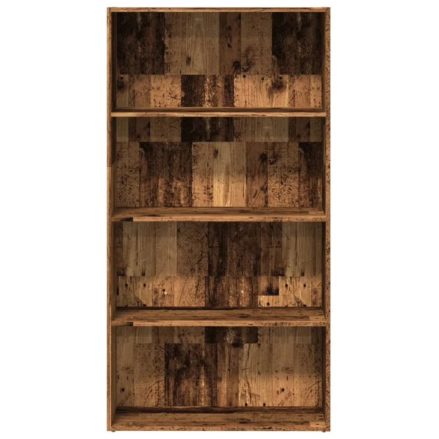 Bibliothèque vieux bois 80x30x152 cm bois d'ingénierie - 4