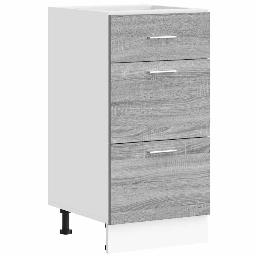 Meuble bas "Lyon" Gris Sonoma 40 x 46 x 81,5 cm Bois d'ingénierie - 2