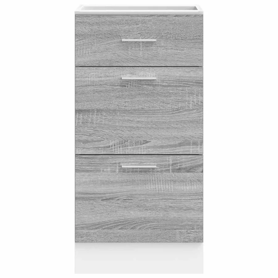 Meuble bas "Lyon" Gris Sonoma 40 x 46 x 81,5 cm Bois d'ingénierie - 4