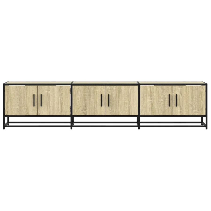 Meuble TV chêne sonoma 180x35x41 cm bois d'ingénierie - 4