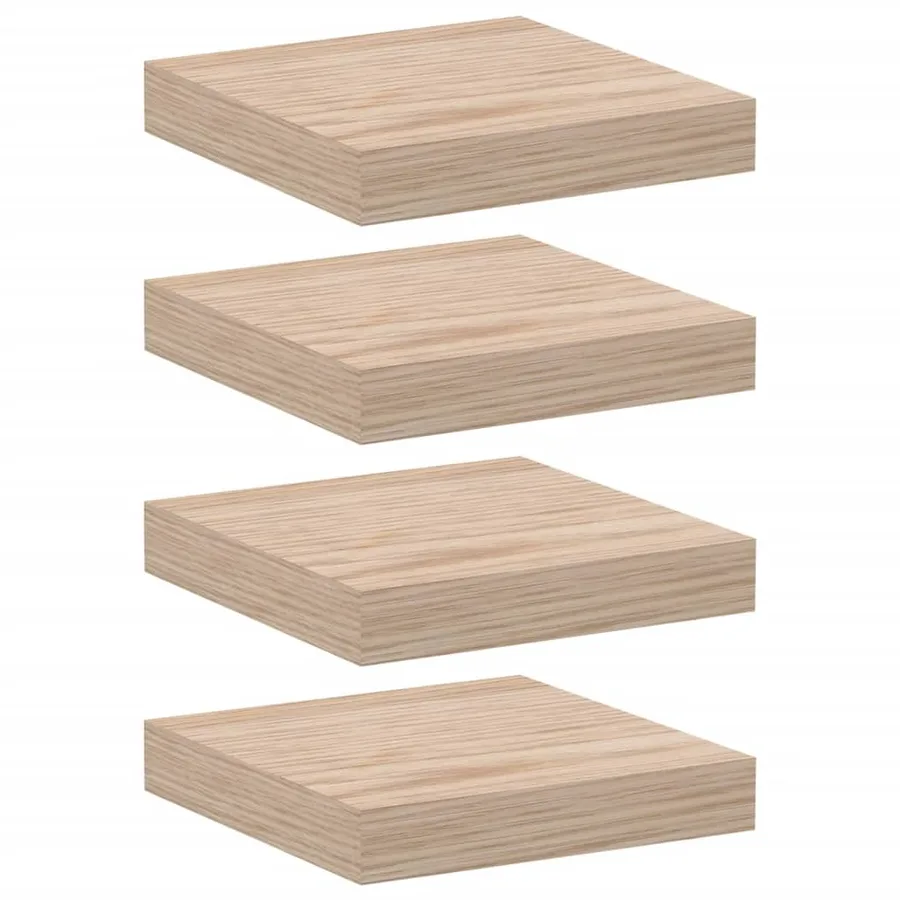 Étagères flottantes 4 pcs 23x23,5x4 cm bois d'ingénierie - 2