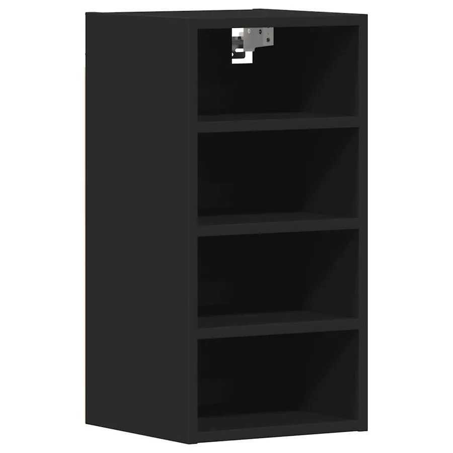 Armoire suspendue "Riga" Noir 30 x 29,5 x 60 cm Bois d'ingénierie - 2