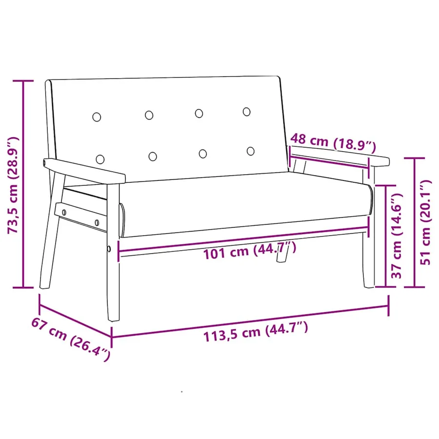 Ensemble de canapés 2 pcs noir similicuir - 12