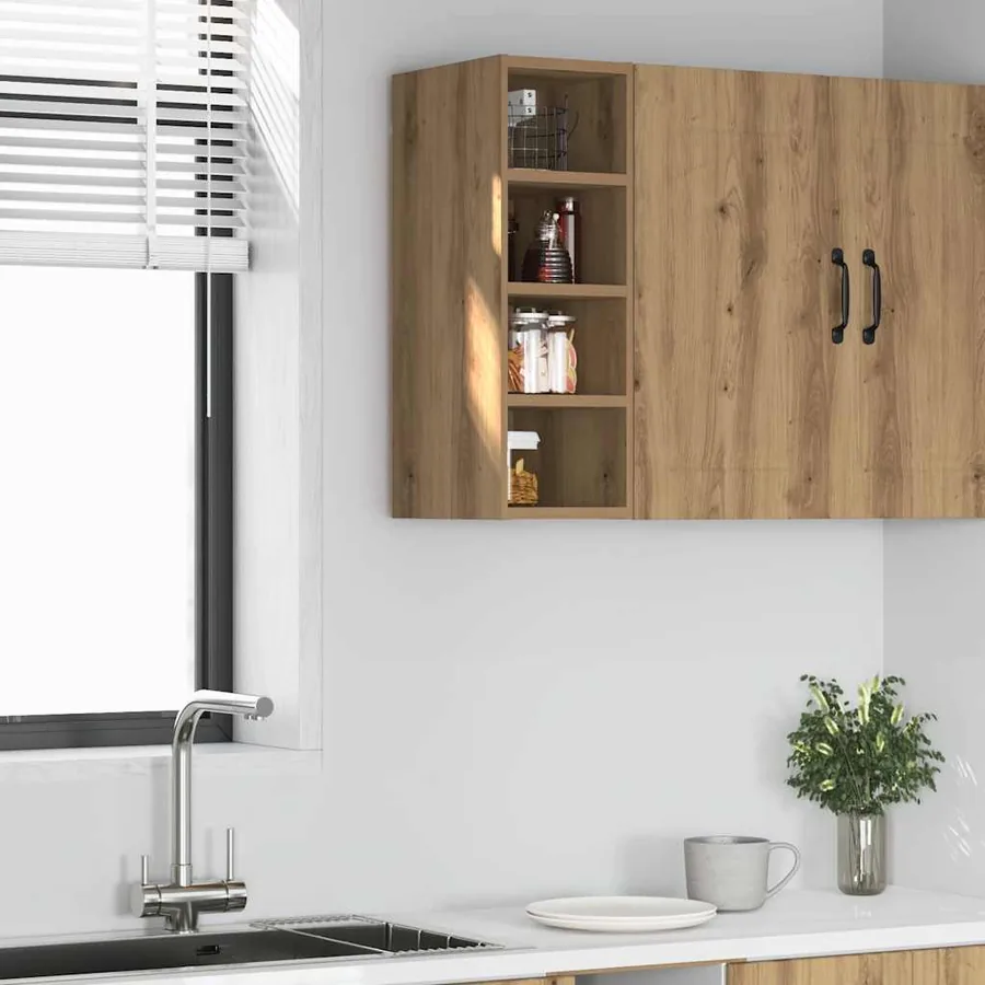 Armoire suspendue "Riga" Chêne artisanal 20 x 29,5 x 60 cm Bois d'ingénierie