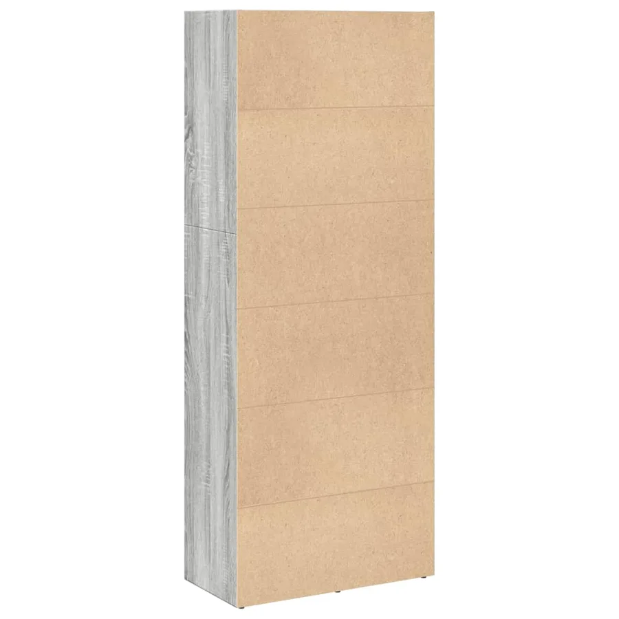 Bibliothèque sonoma gris 60x30x152 cm bois d'ingénierie - 5