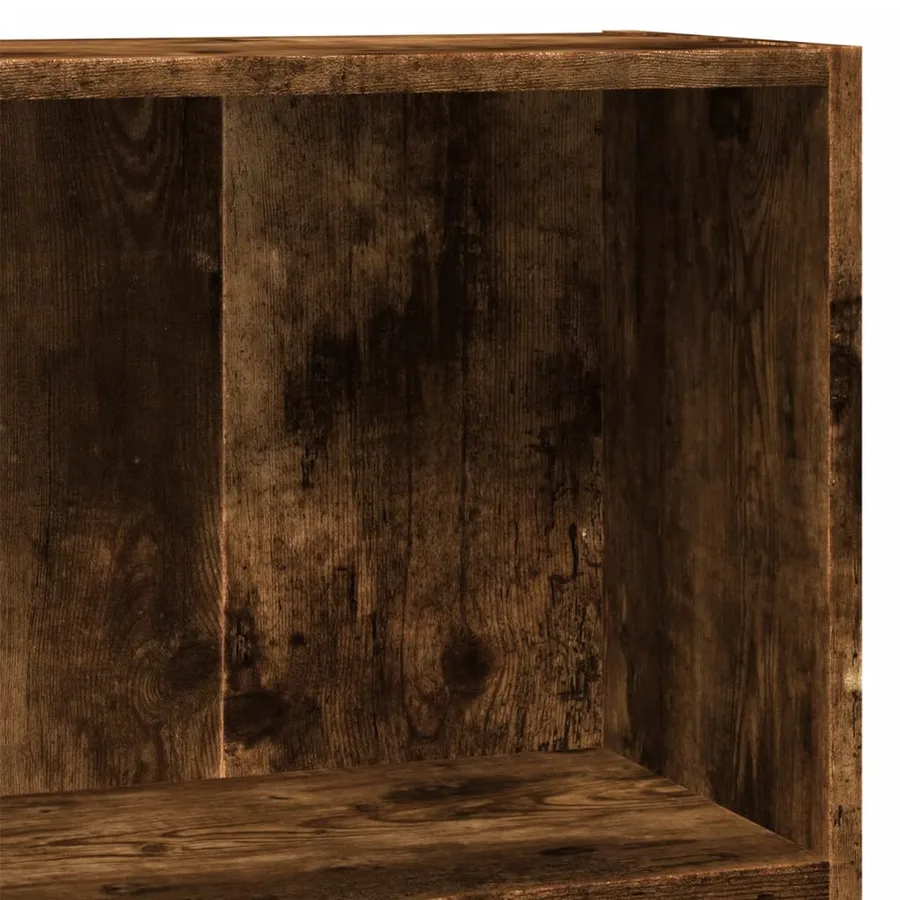 Bibliothèque chêne fumé 80x30x77 cm bois d'ingénierie - 7