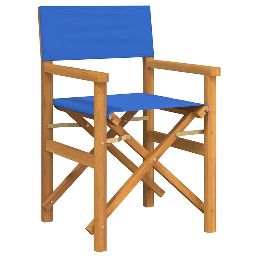 Chaises de metteur en scène pliantes lot de 2 Bois teck massif - 3