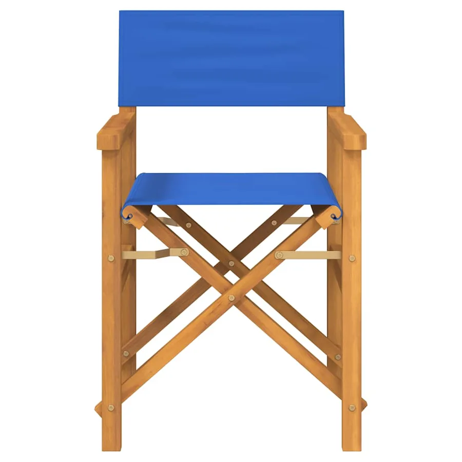 Chaises de metteur en scène pliantes lot de 2 Bois teck massif - 4